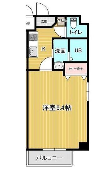 TNコーポ向洋駅前(1K/5階)の間取り写真