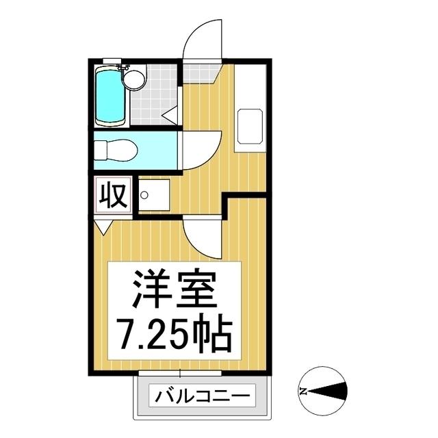 エトワールド(1K/2階)の間取り写真