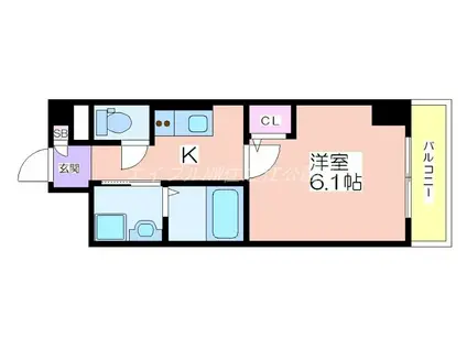 アーバンパーク住之江公園I(1K/5階)の間取り写真