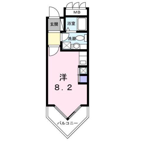 アーバンケティーズ(ワンルーム/3階)の間取り写真