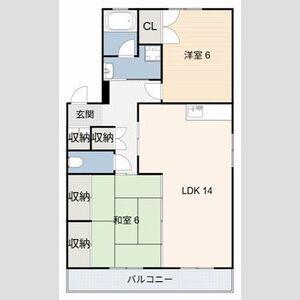アネックス水越(3DK/2階)の間取り写真