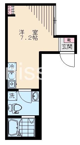 PADDOCK府中本町(ワンルーム/2階)の間取り写真