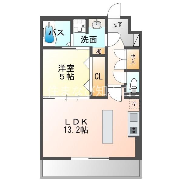 ラ ルミエール ロアンヌ(1LDK/2階)の間取り写真