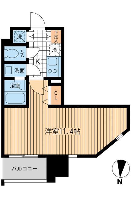 KDXレジデンス大山(1K/5階)の間取り写真