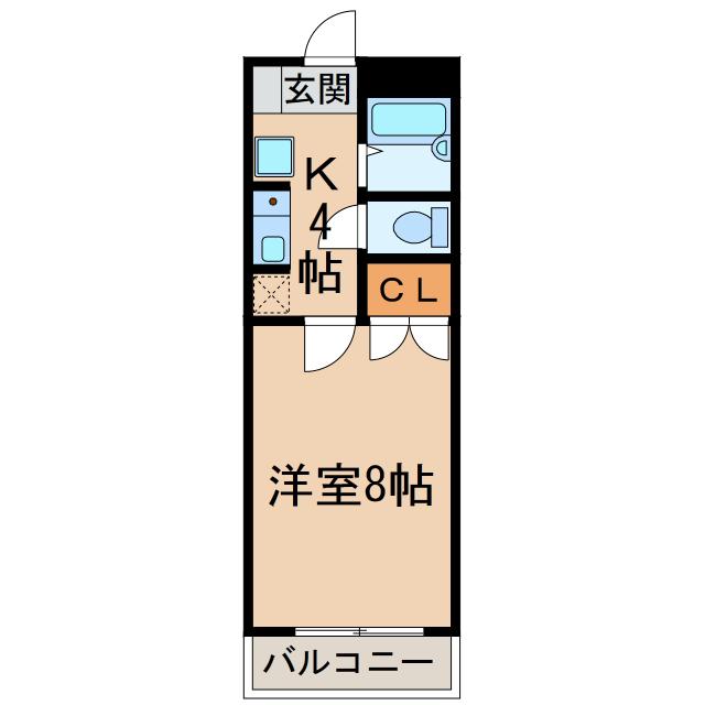 プリミエール水野(1K/3階)の間取り写真