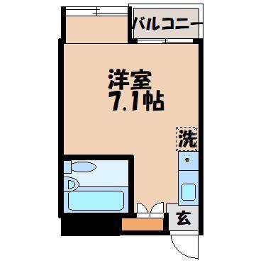 ヤマックスビル(ワンルーム/5階)の間取り写真