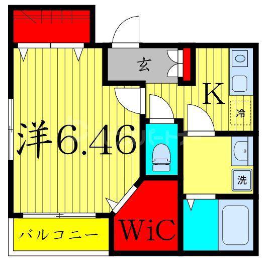 HOUSEE&I(1K/1階)の間取り写真