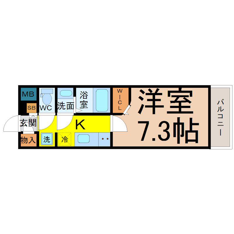 AXIS NAGOYA SW(1K/9階)の間取り写真