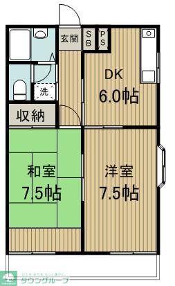 PLENDY原市(2DK/2階)の間取り写真