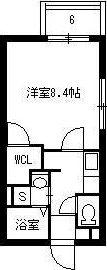 SUN GARDEN 葉月館(1K/3階)の間取り写真
