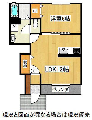 FAMILIAR(1LDK/1階)の間取り写真
