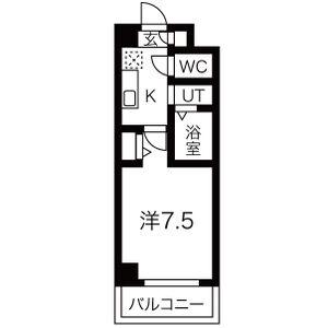 LIEBEN VILLA家賃ダウン他キャ(1K/3階)の間取り写真