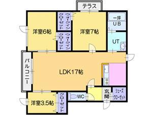 スピカ・ヴァンベール(3LDK/2階)の間取り写真
