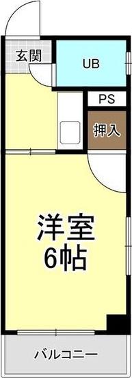 NK国府宮(1K/2階)の間取り写真
