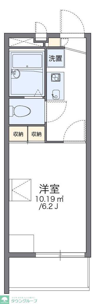 レオパレスリンダーホフ(1K/2階)の間取り写真