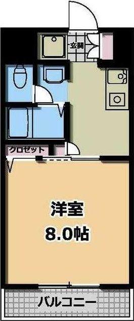 ホワイトレジデンス(1K/3階)の間取り写真