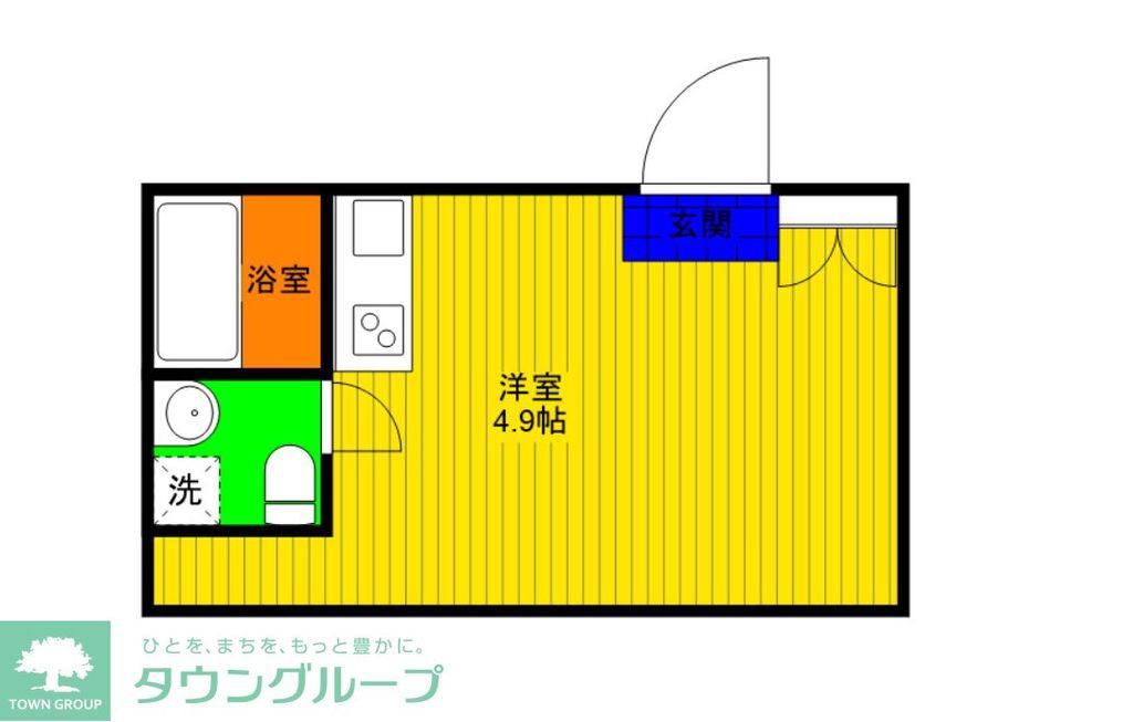 EXCREA I(ワンルーム/2階)の間取り写真