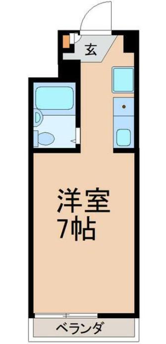 セラー227(ワンルーム/3階)の間取り写真