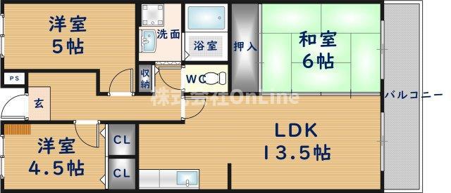 MⅢ TAKAI(3LDK/2階)の間取り写真