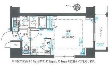 ZOOM椎名町駅前(ワンルーム/7階)の間取り写真