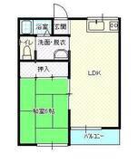 T&T2(1LDK/2階)の間取り写真
