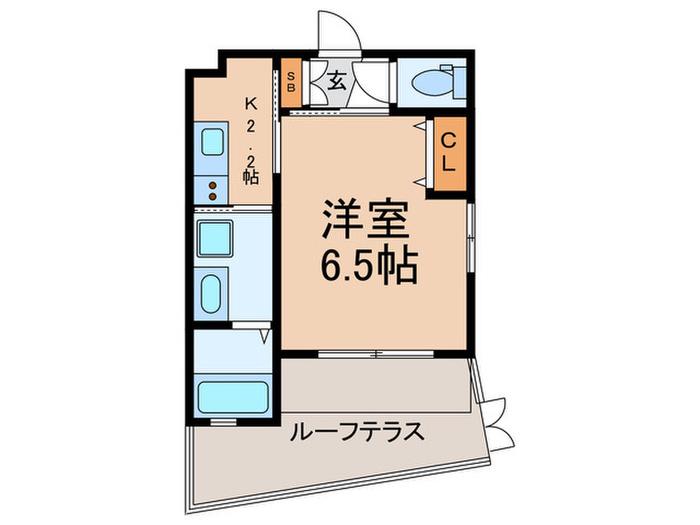 TS RESIDENCE 五反田(1K/1階)の間取り写真