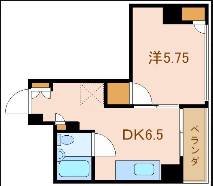 ヴィラセレーナ町屋(1DK/5階)の間取り写真
