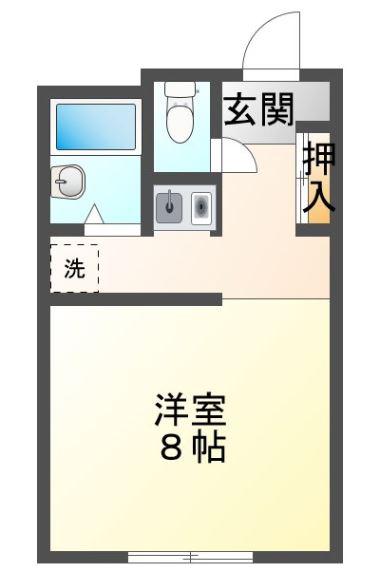 ムーンライズ・FTハウス(1K/1階)の間取り写真