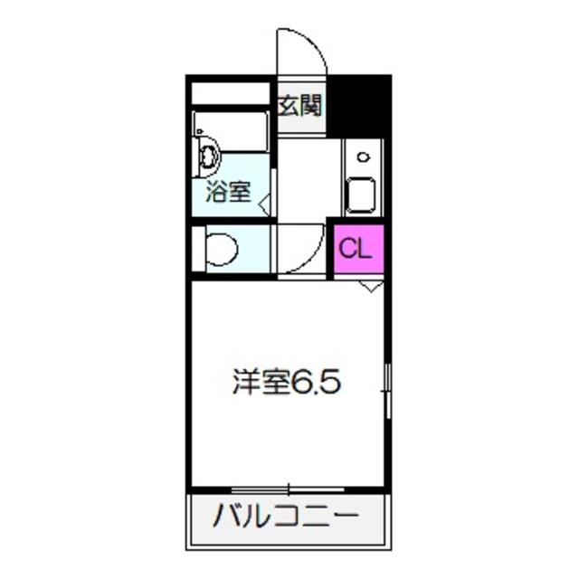 メゾン苅田(1K/3階)の間取り写真