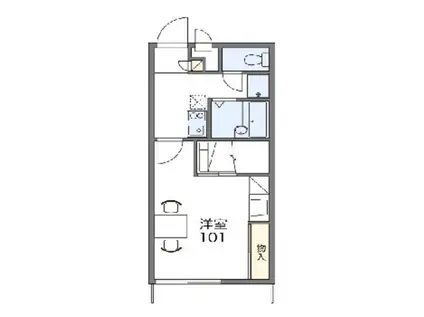レオパレスアトリオ(1K/1階)の間取り写真