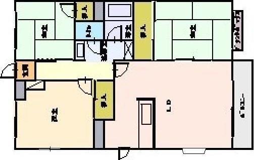 グリーンテラス(3LDK/3階)の間取り写真