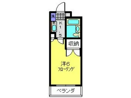 第2野本ビル(1K/2階)の間取り写真