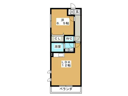 FREED SOGA(1LDK/2階)の間取り写真