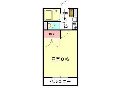 レオパレスGRAND CHARIOT(1K/2階)の間取り写真