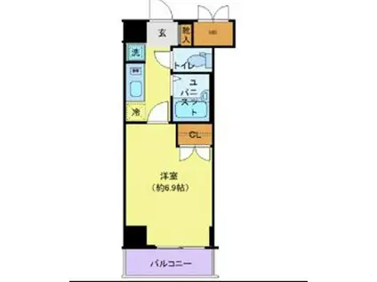 グランヴァン阿佐ヶ谷II(1K/4階)の間取り写真