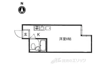 メゾンフジ(ワンルーム/3階)の間取り写真