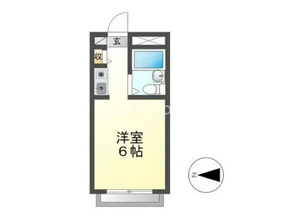 アップルコート大垣木戸町(ワンルーム/3階)の間取り写真