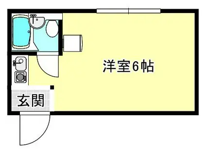 YOUハイム衣摺(ワンルーム/3階)の間取り写真