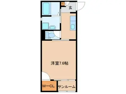 シャルマン メイ(1K/3階)の間取り写真