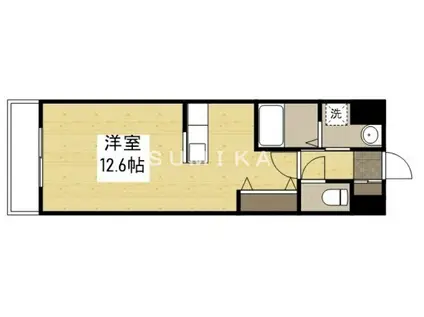 ソフィアOSK(ワンルーム/2階)の間取り写真