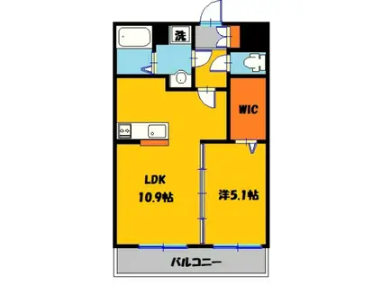 Y&M SAKURAIII(1LDK/3階)の間取り写真