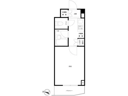 ルーブル池袋(1K/5階)の間取り写真