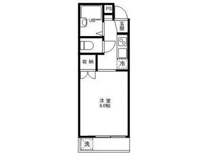 上石神井1丁目アパート(1K/2階)の間取り写真