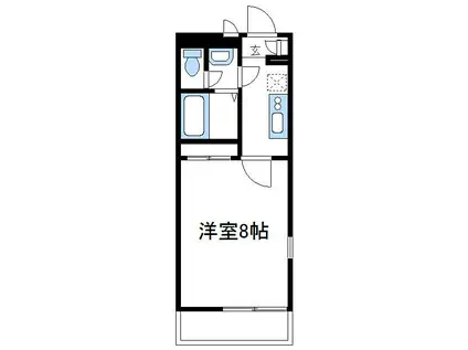 レオネクストシェル都VI(1K/3階)の間取り写真