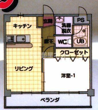 M・シュルプリーズ ドゥ(1LDK/1階)の間取り写真