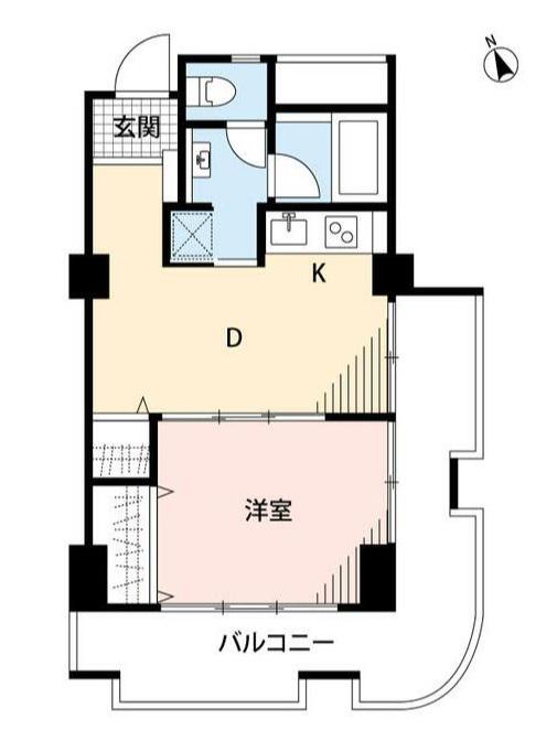 東武ときわ台駅南口サンライトマンション(1LDK/4階)の間取り写真