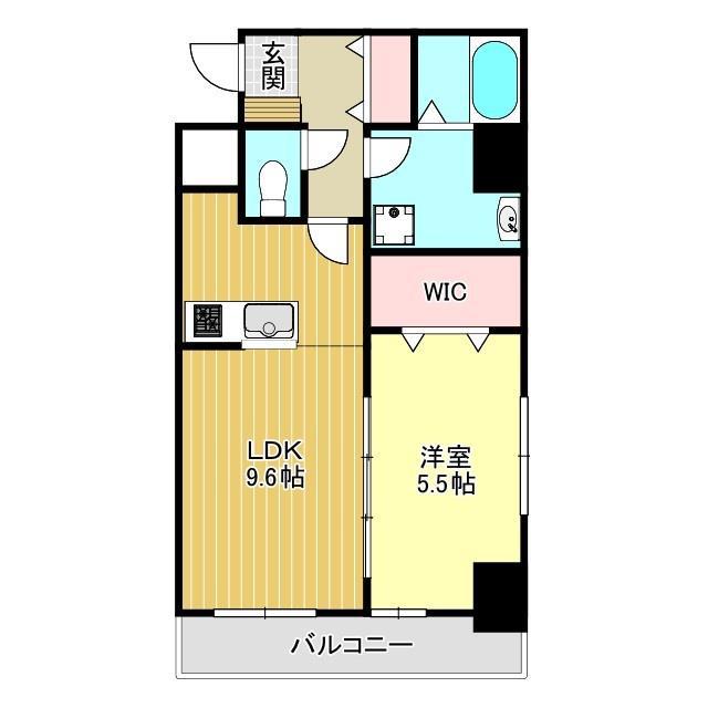 グリーンコート(1LDK/7階)の間取り写真