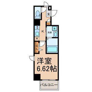 Z・R名駅(1K/6階)の間取り写真