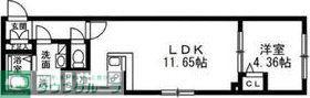 SOLASIA RESIDENCE 武蔵小山(1LDK/4階)の間取り写真
