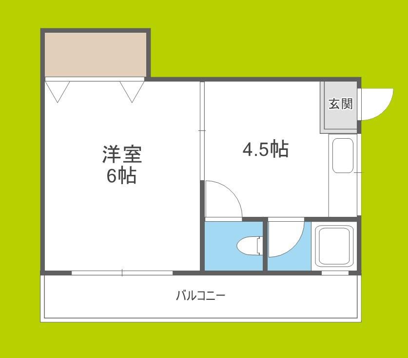 リアライズ上新庄豊新(1DK/4階)の間取り写真